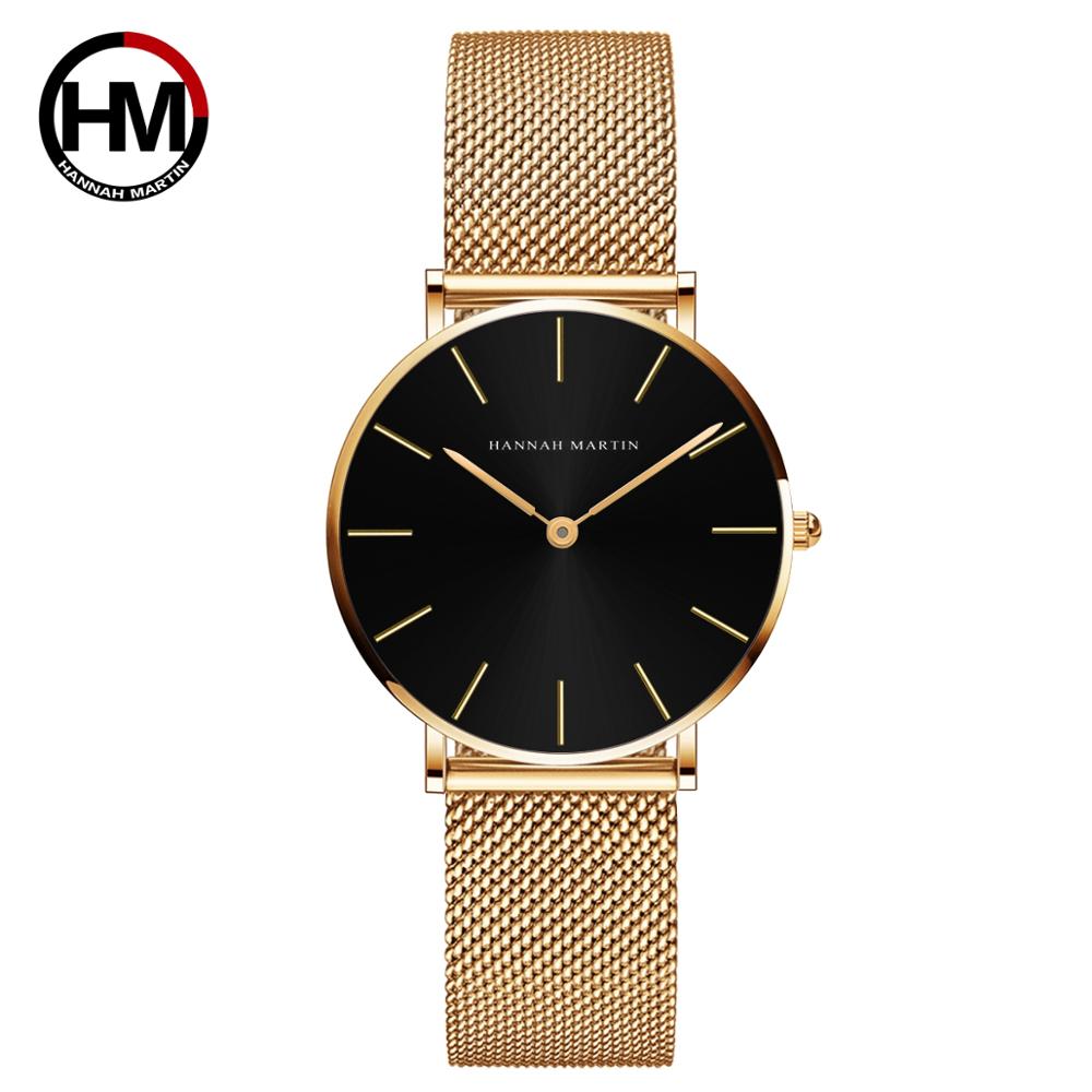 Women Watch Top Brand Rose Gold Waterproof Fashionable Nordic Minimalist Ladies Watches